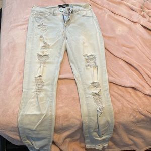 Light blue ripped jeggings!